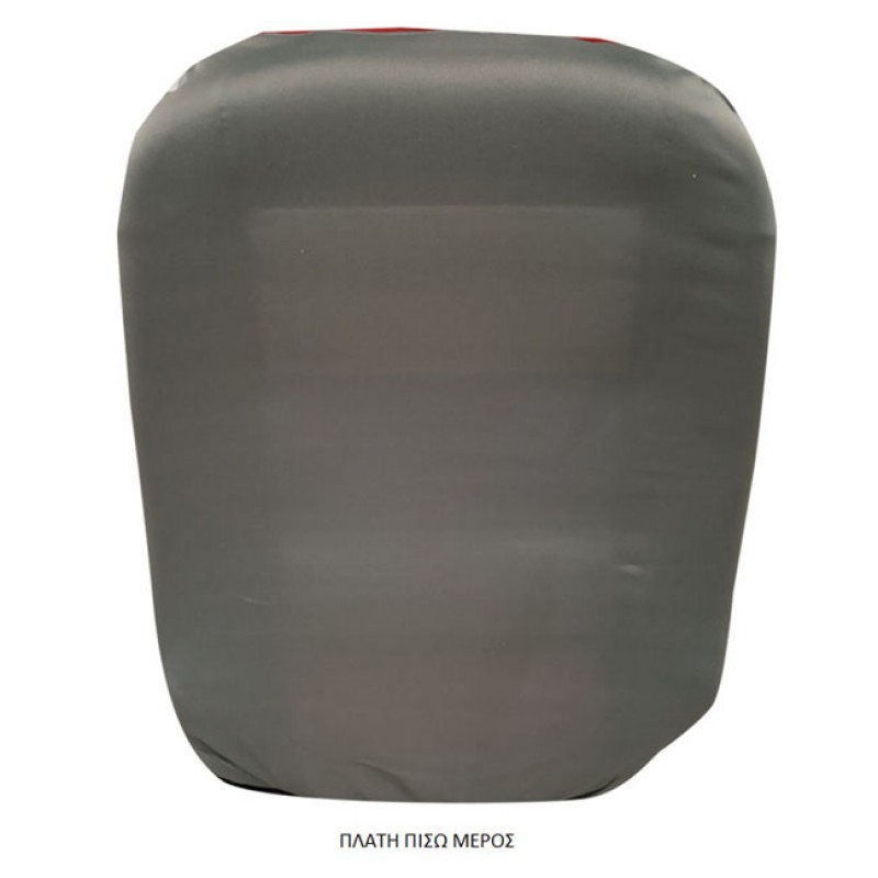 Καλύμματα Αυτοκινήτου Taz Ύφασμα Με 4 Φερμουάρ Γκρι-Κόκκινο Σετ 18 Τεμάχια - 11339 48116