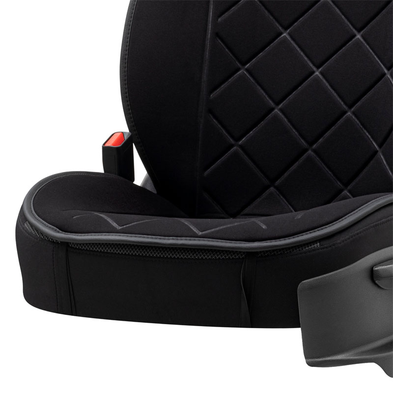 Πλατοκάθισμα Αυτοκινήτου Otom Active Pro Ύφασμα Τύπου Lacoste Ανάγλυφο Καπιτονέ Μαύρο ACTP-101 1 Τεμάχιο - 11760 49327