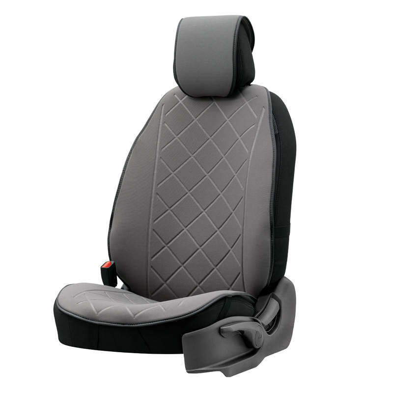 Πλατοκάθισμα Αυτοκινήτου Otom Active Pro Ύφασμα Τύπου Lacoste Ανάγλυφο Καπιτονέ Γκρι ACTP-102 1 Τεμάχιο - 11761 49330