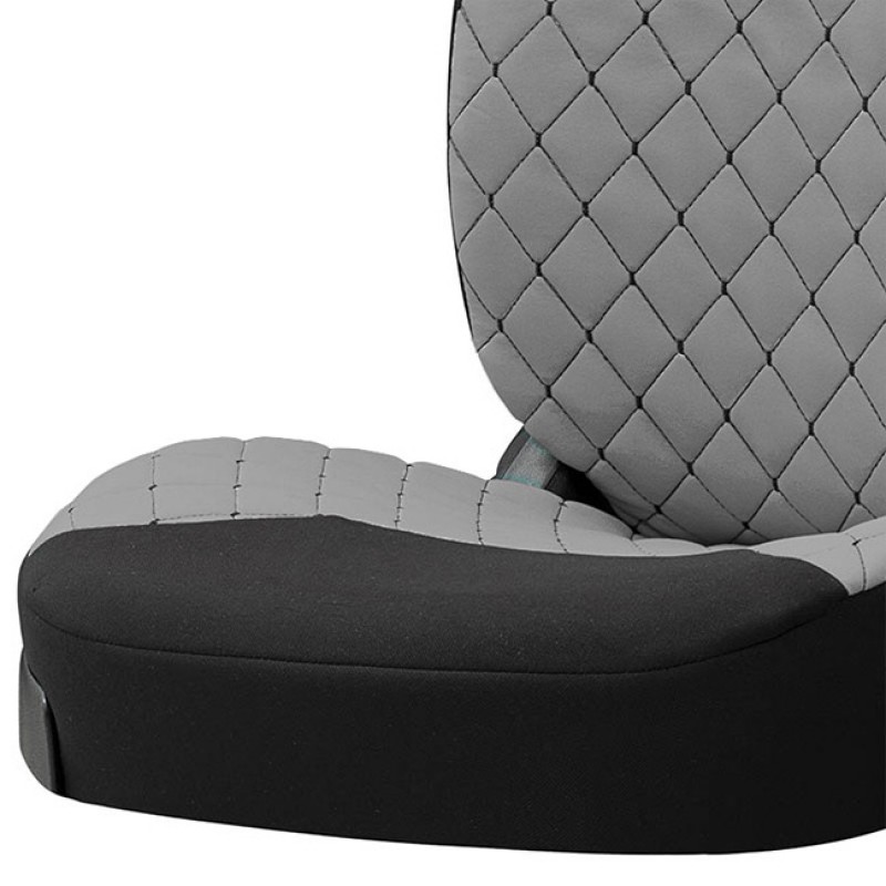 Ημικαλύμματα Καθισμάτων Αυτοκινήτου Otom RSX Sport Ύφασμα Κεντητό Καπιτονέ Γκρι Με Μαύρη Ραφή RSXL-103 2 Τεμάχια - 11771 49337