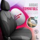 Καλύμματα Αυτοκινήτου Otom Signature Design Universal Δερματίνη / Rachel Σετ Εμπρός / Πίσω Μαύρο Με Άσπρη Ραφή SGT-2403 11 Τεμάχια - 11802 49370