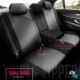 Καλύμματα Αυτοκινήτου Otom Signature Design Universal Δερματίνη / Rachel Σετ Εμπρός / Πίσω Μαύρο Με Κόκκινη Ραφή SGT-2402 11 Τεμάχια - 11803 49369