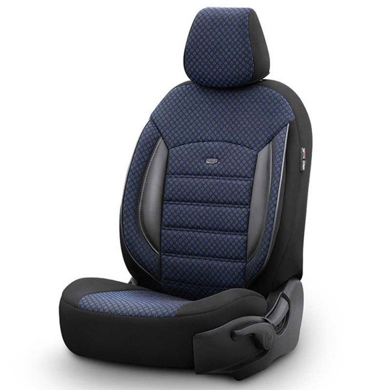 Καλύμματα Αυτοκινήτου Otom Sport Plus Design Universal Βαμβακερό Ύφασμα / Rachel / Δερματίνη Σετ Εμπρός / Πίσω Μαύρο - Μπλε SPTPLS-104 11 Τεμάχια - 11808 49378