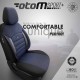 Καλύμματα Αυτοκινήτου Otom Sport Plus Design Universal Βαμβακερό Ύφασμα / Rachel / Δερματίνη Σετ Εμπρός / Πίσω Μαύρο - Μπλε SPTPLS-104 11 Τεμάχια - 11808 49378