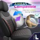 Καλύμματα Αυτοκινήτου Otom Carbon Design Universal Jacquard / Rachel / Δερματίνη Σετ Εμπρός / Πίσω Μαύρο - Κόκκινο CRB-3402 11 Τεμάχια - 11810 49376