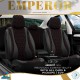 Καλύμματα Αυτοκινήτου Otom Emperor Design Universal Rachel / Δερματίνη Καπιτονέ Σετ Εμπρός / Πίσω Μαύρο Με Κόκκινο Κέντημα EMP-601 11 Τεμάχια - 11819 49388