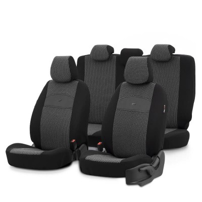 Καλύμματα Αυτοκινήτου Otom Smart Design Universal Ύφασμα / Δερματίνη Σετ Εμπρός / Πίσω Μαύρο SLΤSΜΤ101-ΝΖ 11 Τεμάχια - 11880 51178