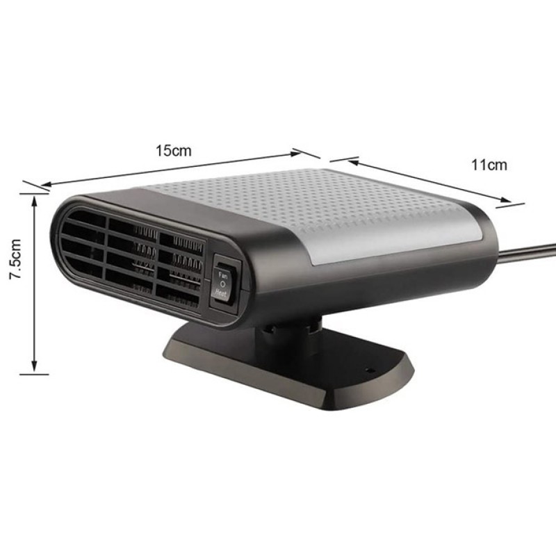 Αερόθερμο Αναπτήρα Αυτοκινήτου 12V 150W Μαύρο-Γκρι 1 Τεμάχιο - 15273 49159