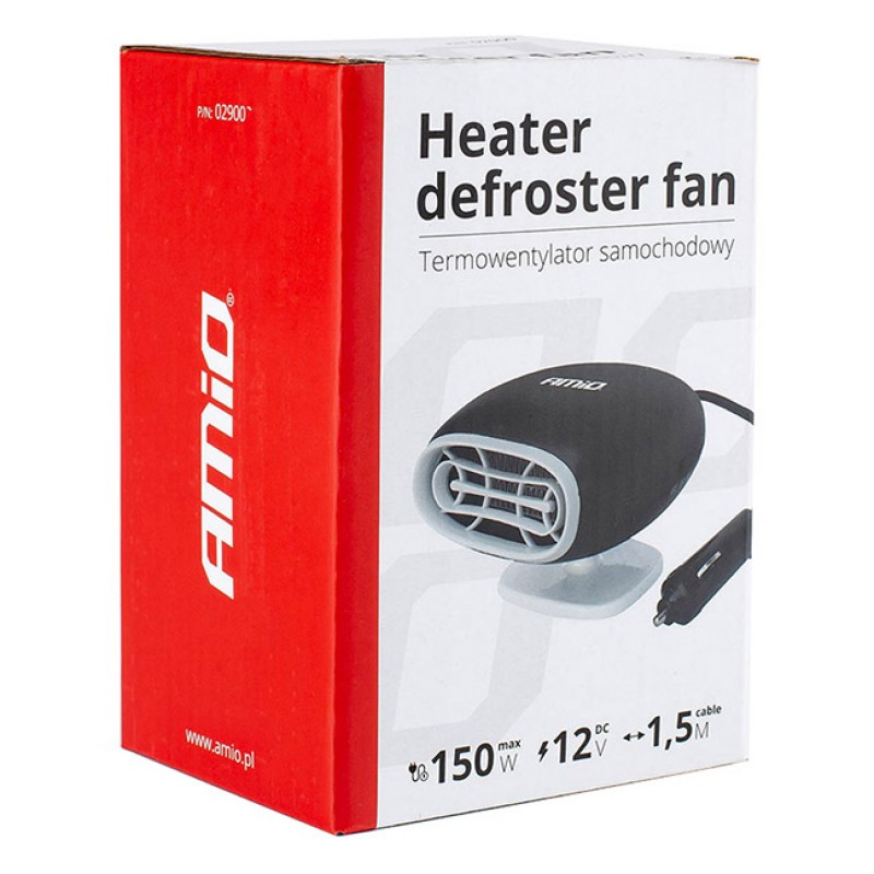 Αερόθερμο Αναπτήρα Αυτοκινήτου Amio (02900) 12V 150W 13Amp CH-09 Μαύρο-Λευκό 1 Τεμάχιο - 15278 49204