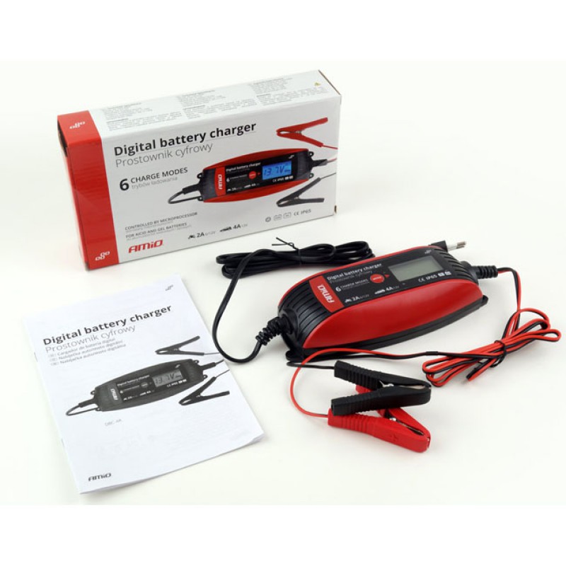 Ψηφιακός Φορτιστής Μπαταριών Amio (02088) DVL DBC-01 6V-12V 2A-4A 1 Τεμάχιο - 15460 47933