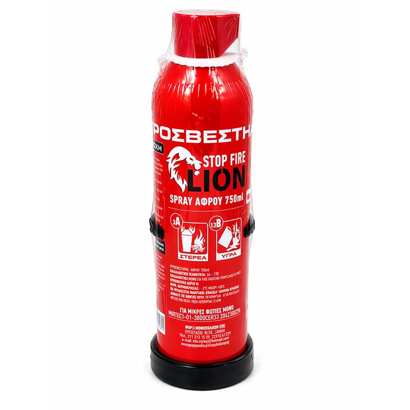 Πυροσβεστήρας 750ml Γενικής Χρήσης Με Βάση Στήριξης 1 Τεμάχιο - 18163 39869