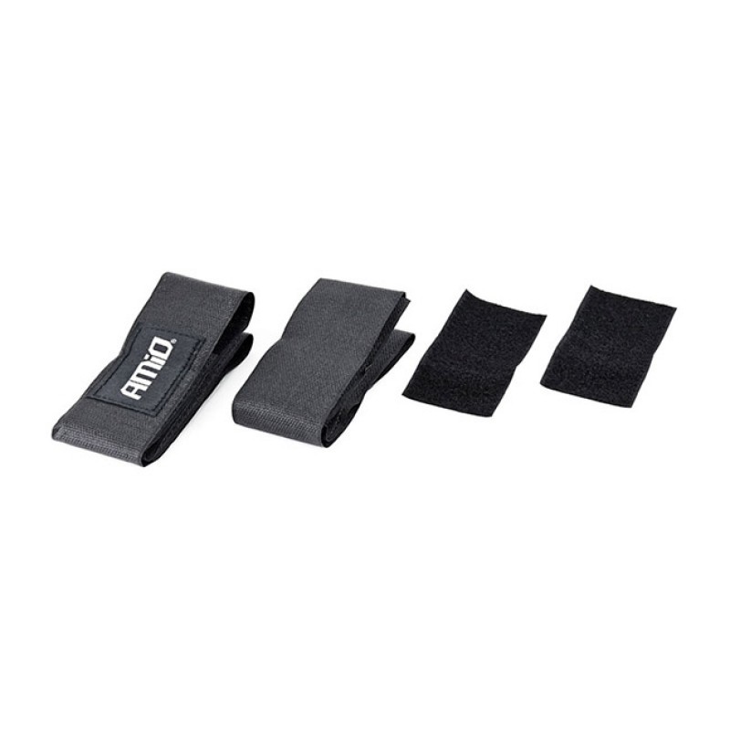 Βάσεις Πυροσβεστήρα Amio (02498) Με Velcro 59x5cm Μαύρο FEH-1 2Τμχ - 18506 49206