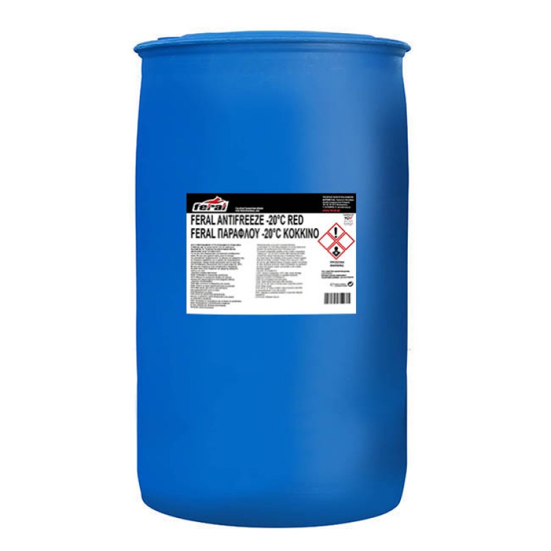 Αντιψυκτικό (Παραφλού) -20°C/+108°C Κόκκινο Feral 200lt 1 Τεμάχιο - 18689 41267
