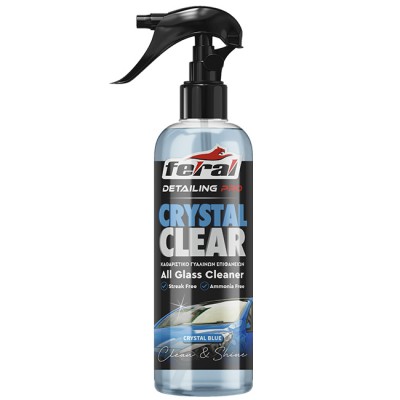 Καθαριστικό Τζαμιών Crystal Blue Feral Detailing Pro 750ml 1 Τεμάχιο - 18910 50385