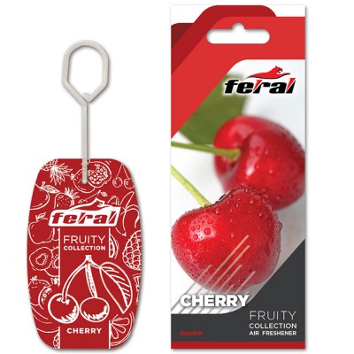 Αρωματικό Αυτοκινήτου Κρεμαστό Feral Fruity Collection Cherry 1 Τεμάχιο - 19200 44034