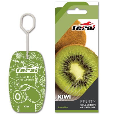 Αρωματικό Αυτοκινήτου Κρεμαστό Feral Fruity Collection Kiwi 1 Τεμάχιο - 19202 44027