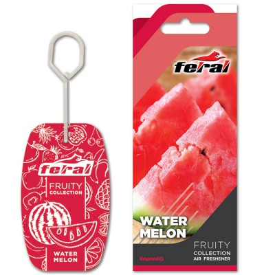 Αρωματικό Αυτοκινήτου Κρεμαστό Feral Fruity Collection Watermelon 1 Τεμάχιο - 19206 44012