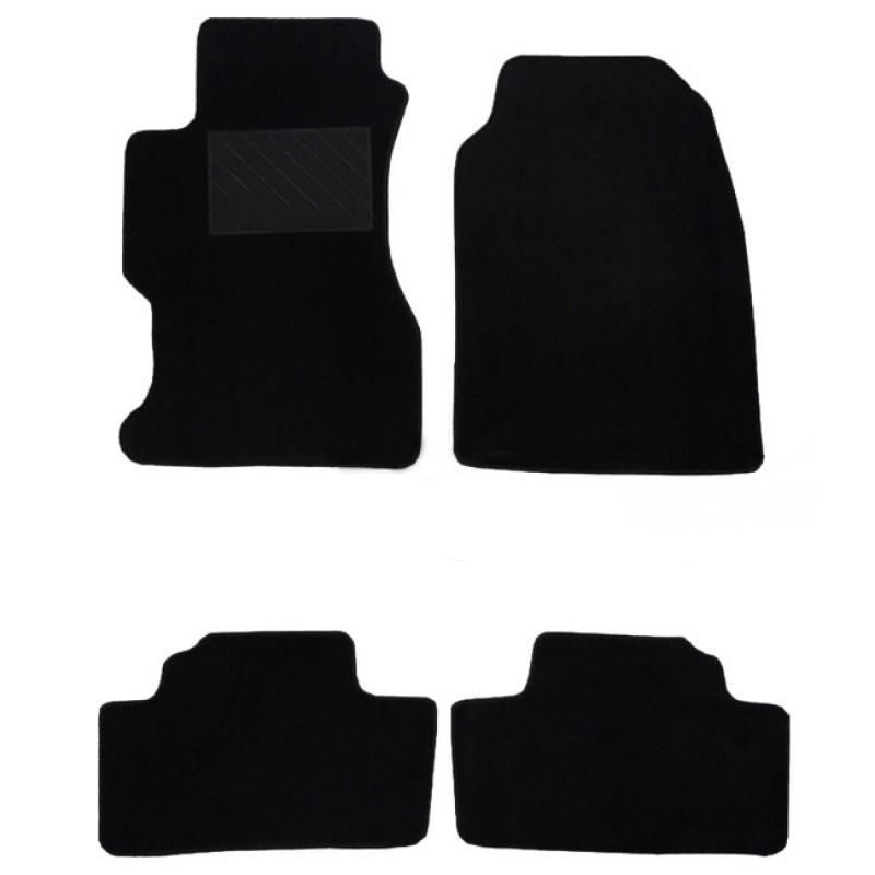 Μοκέτες Αυτοκινήτου Συμβατές Με Honda CRV II 2003-2007 Μαύρες 4Τμχ - 21319 39179