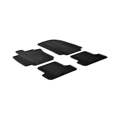 Πατάκια Αυτοκινήτου Gledring (0041) Συμβατά Με Renault Clio III 2005-2012 4Τμχ - 21800 42404