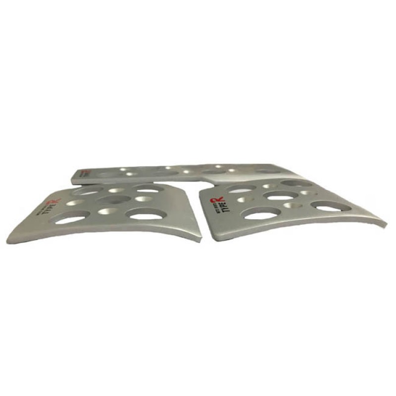 Πεντάλ Αλουμινίου Universal Type-R 2407 Ασημί Σετ 3 Τεμάχια - 22307 40437