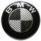 Σήμα Κουμπωτό Τύπου BMW Carbon 8.3x3cm 1 Τεμάχιο - 24001 45131