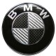 Σήμα Κουμπωτό Τύπου BMW Carbon 4.5χ1.5cm 1 Τεμάχιο - 24409 45128