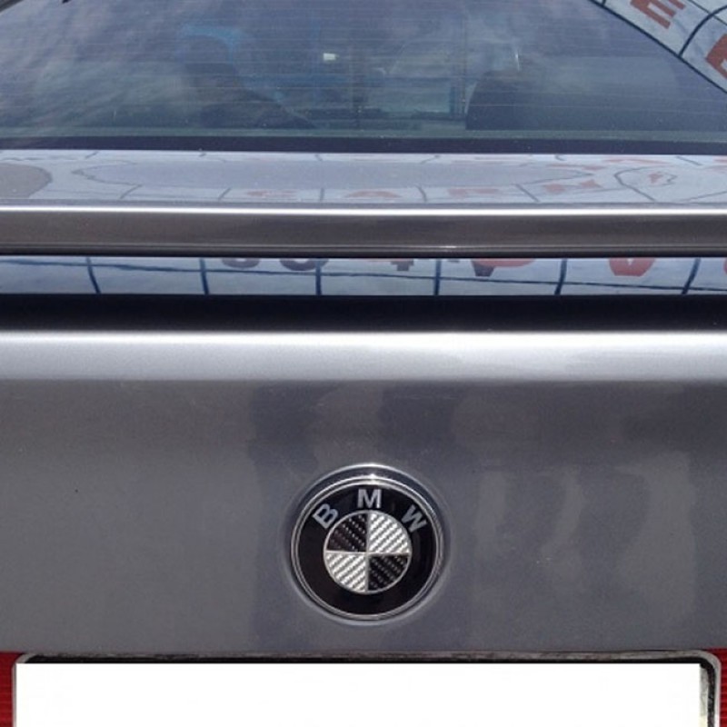 Σήμα Κουμπωτό Τύπου BMW Carbon 4.5χ1.5cm 1 Τεμάχιο - 24409 45128