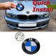Σήμα Κουμπωτό Τύπου BMW Άσπρο - Μπλε 4.5χ1.5cm 1 Τεμάχιο - 24416 45127