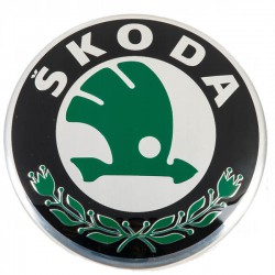 Αυτοκόλλητο Σήμα Skoda Καπό / Πορτ - Παγκάζ Μεγάλο Πράσινο Φ9cm 1Τμχ - 24683 48371