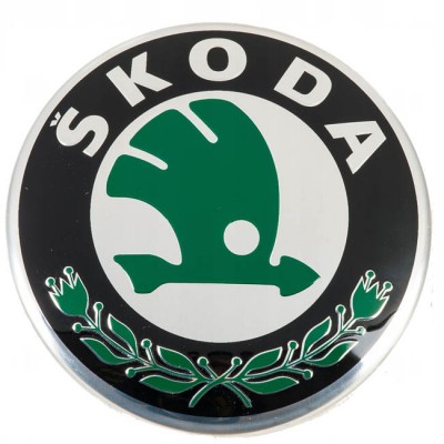 Αυτοκόλλητο Σήμα Skoda Καπό / Πορτ - Παγκάζ Μεγάλο Πράσινο Φ9cm 1Τμχ - 24683 48371