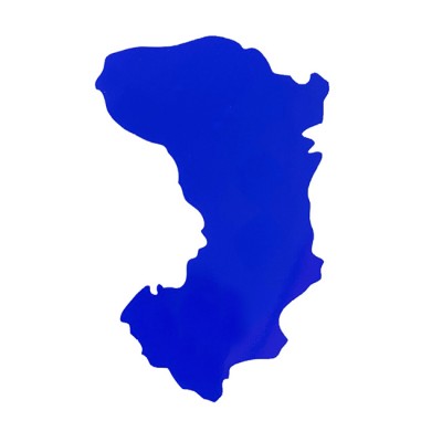 Αυτοκόλλητος Χάρτης Χίος Μπλε 7.5x5 cm 1Τμχ - 24695 48595