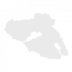 Αυτοκόλλητος Χάρτης Λέσβος Λευκός 10x7.5cm 1Τμχ - 24701 48598