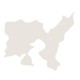 Αυτοκόλλητος Χάρτης Λήμνος Λευκός 8.5x7cm 1Τμχ - 24704 48604