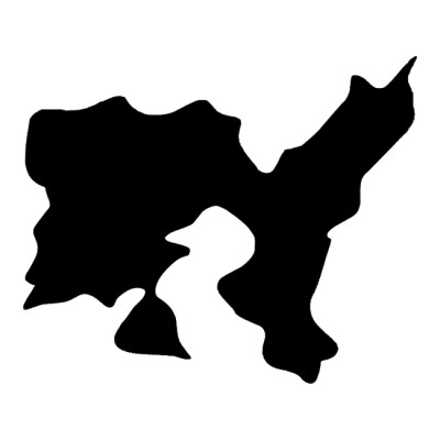 Αυτοκόλλητος Χάρτης Λήμνος Μαύρος 8.5x7cm 1Τμχ - 24705 48603