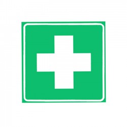 Αυτοκόλλητο Σήμα Για Φαρμακείο Τετράγωνο 6x6cm 1Τμχ - 24727 48786