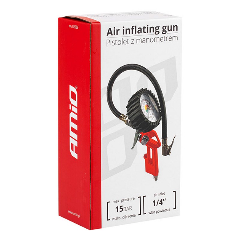 Πιστόλι Αέρα Επαγγελματικό Με Μανόμετρο 15 Bar Max PT-15 1Τμχ - 25396 49205