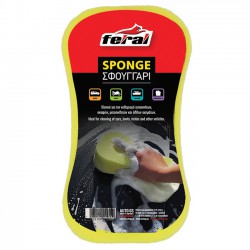 Σφουγγάρι Πλυσίματος Αυτοκινήτου Κίτρινο Feral 12x22.5x5cm 1 Τεμάχιο - 25480 40448