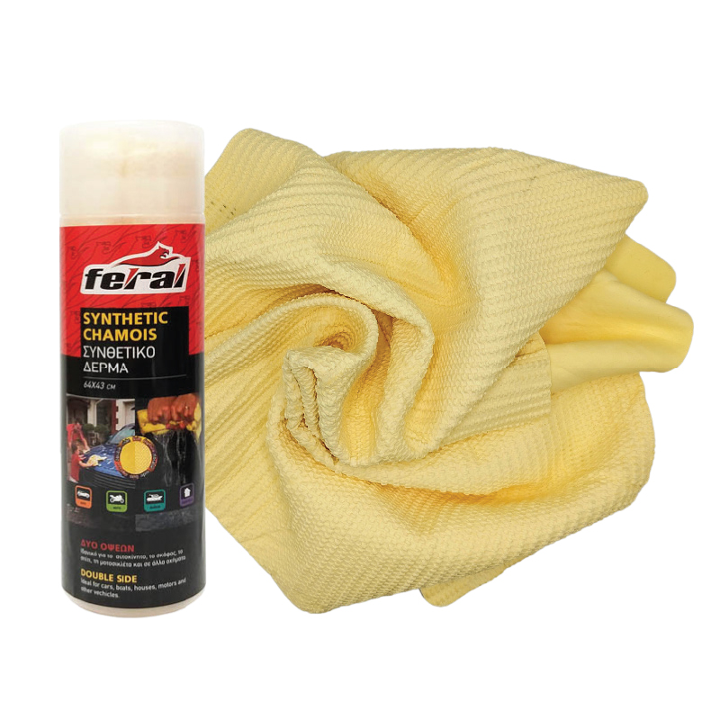 Συνθετικό Δέρμα Στεγνώματος Αυτοκινήτου Feral Σε Κουτί 43x32cm 1 Τεμάχιο - 25208 38808