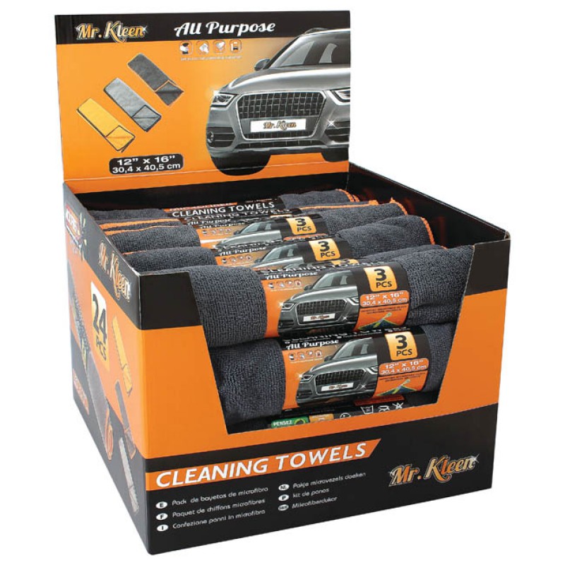 Πετσέτα Microfiber Μr Κleen KLIN621 30.4x40.5cm Ρολό 3 Τεμαχίων - 25514 47055