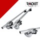 Μπάρες Οροφής Rackit Αλουμινίου 123cm Railing System Ασημί Με Καπάκια 2 Τεμάχια - 28004 40799