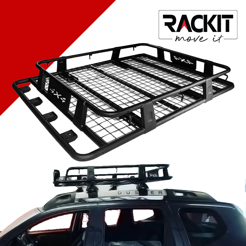 Σχάρα Οροφής Αυτοκινήτου Safari Rackit Μεταλλική Μαύρη 127x96cm 1 Τεμάχιο - 28826 48218