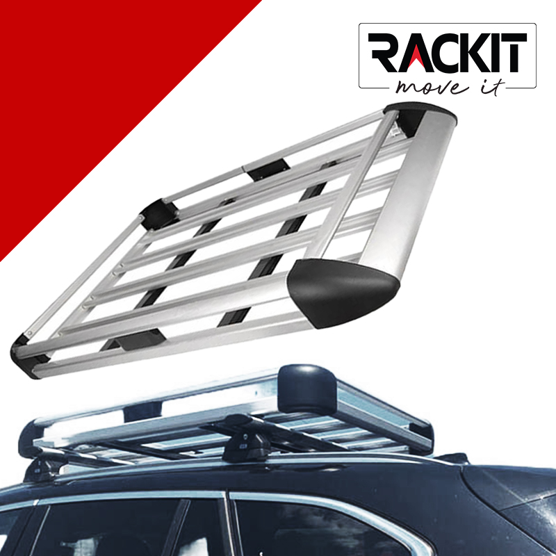 Σχάρα Οροφής Αυτοκινήτου Rackit Αλουμινίου Aero Ασημί 127x96cm 1 Τεμάχιο - 28832 49414