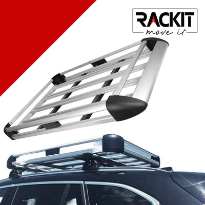 Σχάρα Οροφής Αυτοκινήτου Rackit Αλουμινίου Aero Ασημί 140x100cm 1 Τεμάχιο - 28833 49413