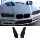 Αεραγωγοί Καπό Αυτοκόλλητοι Universal Τύπου Bmw GTR Μαύροι 33x11x1.5cm 2 Τεμάχια - 28938 48294