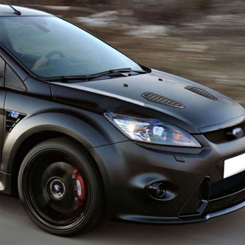Αεραγωγοί Καπό Αυτοκόλλητοι Universal Τύπου Bmw GTR Μαύροι 33x11x1.5cm 2 Τεμάχια - 28938 48294