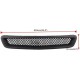 Μάσκα Για Honda Civic 96-99 Sport Look Χωρίς Σήμα Μαύρη Γυαλιστερή 1 Τεμάχιο - 28967 48224