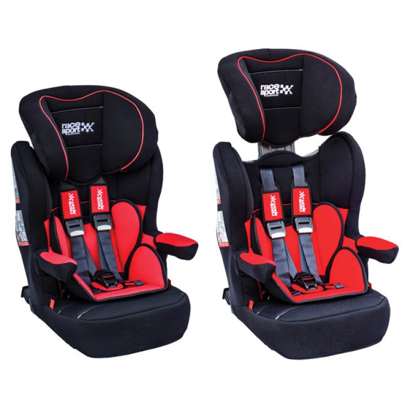 ΚΑΘΙΣΜΑ ΠΑΙΔΙΚΟ RACE SPORT ISOFIX (GROUPS 1-2-3) ΜΑΥΡΟ/ΚΟΚΚΙΝΟ RS123IF - 30204 47073