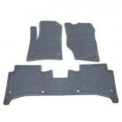 Πατάκια Σκαφάκια 3D Από Λάστιχο Συμβατά Με Porsche Cayenne 1 (9PA) (02-11) / VW Touareg 1 (7L) 02-10 Γκρι 3 Τεμάχια - 33024 39913