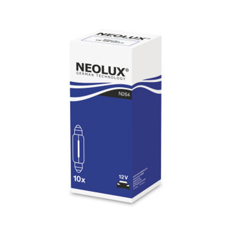 ΛΑΜΠΑ ΣΩΛΗΝΩΤΗ 41MM N264 C10W 10W 12V SV8.5-8 NEOLUX BY OSRAM - 35599 47859