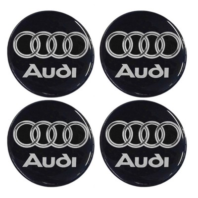 Αυτοκόλλητα Ζαντών Σμάλτο Audi 60mm 4Τμχ - 41087 42901